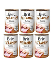 BRIT Pate&Meat rabbit 6x400 g