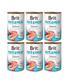 BRIT Pate&Meat salmon 6x400 g