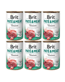 BRIT Pate&Meat venison 6x400 g