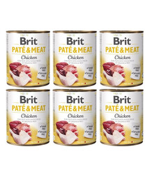 BRIT Pate&Meat chicken 6x800 g
