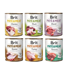 BRIT Pate&Meat Mix 6x800 g