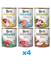 BRIT Pate&Meat Mix 24x800 g