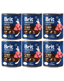 BRIT Premium By Nature Beef&Tripes 6x800 g