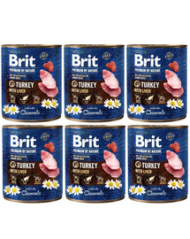 BRIT Premium By Nature Turkey&Liver 6x800 g