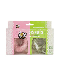 LOLO PETS Koblihy s příchutí ovoce a zeleniny pro psy 2 ks. 120 g