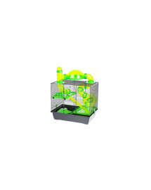 INTERZOO Rocky + Terrace klec pro křečky 42 cm zelená