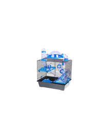 INTERZOO Rocky + Terrace klec pro křečky 42 cm modrá
