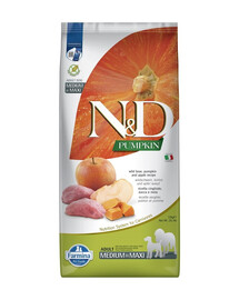 N&D GrainFree Pumpkin Boar & Apple Adult Medium & Maxi 12 kg