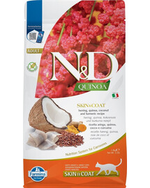 N&D Grain Free Quinoa Cat skin & coat herring & coconut 1,5 kg