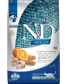 N&D Ocean Cat Low Grain Adult Codfish&Orange 5kg
