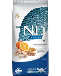 N&D Ocean Cat Adult Low Grain Codfish & Orange 10 kg