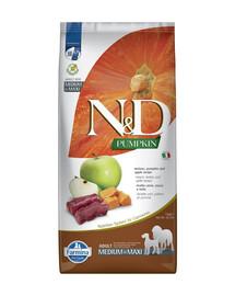 N&D Dog Pumpkin Adult Medium & Maxi Venison & Apple 12 kg