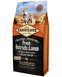 CARNILOVE Dog Fresh Adult Small Ostrich & Lamb 6 kg