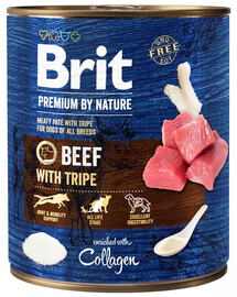 BRIT Premium By Nature Beef&Tripes 800g