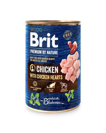 BRIT Premium by Nature Chicken and hearts 6x400 g