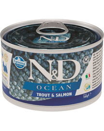 N&D Adult Trout & Salmon Mini 140g