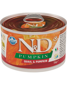 N&D DOG PUMPKIN Adult Quail & Pumpkin Mini 140g