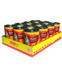 JOSERA JosiCat 12 x 400g hovězí v želé