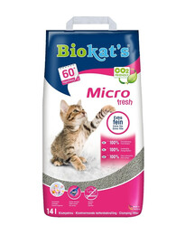 BIOKAT'S Micro Fresh 14 l bentonitové stelivo pro kočky