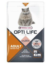 VERSELE-LAGA Opti Life Cat Adult Sensitive Salmon 1 kg pro citlivé dospělé kočky