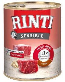 RINTI Sensible hovězí & rýže  6x800 g