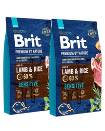 BRIT Premium By Nature Sensitive Lamb 2 x 8 kg