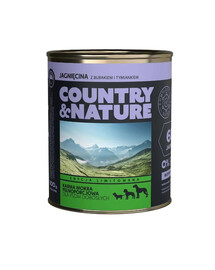 COUNTRY&NATURE Bezobilné krmivo Jelen s kuskusem  800 g