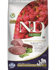 N&D Dog Grain Free Quinoa Weight Mngmnt Lamb & Broccoli 2.5 kg