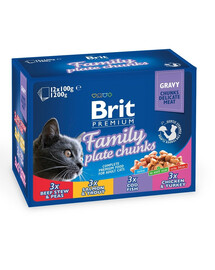 BRIT Premium Cat Sachet Set Family Plate 100g
