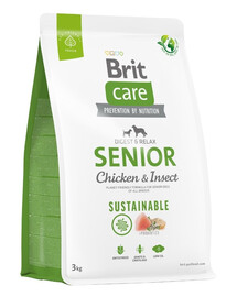 BRIT Care Dog Sustainable Senior Chicken & Insect 3 kg