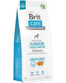 BRIT Care Grain-free Junior Large Breed suché krmivo s lososem 12 kg
