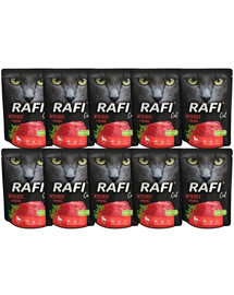 DOLINA NOTECI Rafi Cat vlhké krmivo pro kočky s hovězím masem 10 x 300 g
