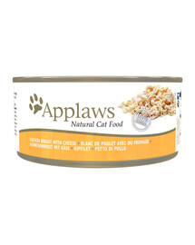 APPLAWS Cat Adult Kuřecí prsa a sýr ve vývaru 24x156 g