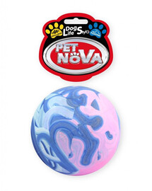 PET NOVA DOG LIFE STYLE Gumový míč, plovoucí, velikost 7 cm, vícebarevná vůně vanilky