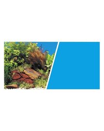 HAGEN Pozadí MARINA oboustranné rostliny / modré 45 cm x 7,6 cm