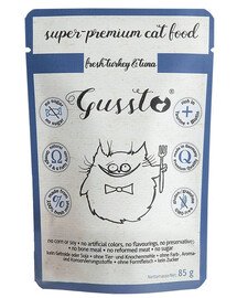 GUSSTO Cat Fresh Turkey&Tuna 85g kapsička pro kočky