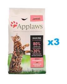 APPLAWS Cat Adult Chicken and Salmon 6 kg (3x2 kg)