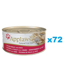 APPLAWS Cat Adult Chicken Breast with Duck 6x156g