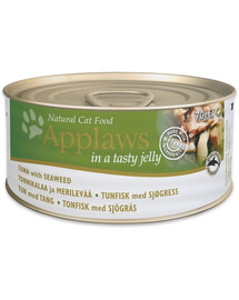 APPLAWS Cat Adult Jelly Tuňák a mořské řasy 24x70 g