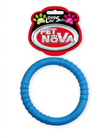 PET NOVA DOG LIFE STYLE hračka ringo 9,5 cm, modrá, mátová vůně