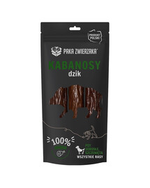 PAKA ZWIERZAKA Kabanos s divočákem pro psy 3ks