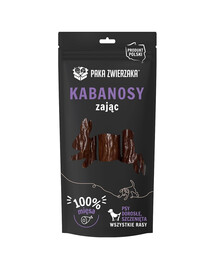 PAKA ZWIERZAKA Kabanos se zajícem pro psy 3 ks.