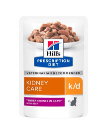 HILL'S Prescription Diet Feline k/d beef 12x85 g