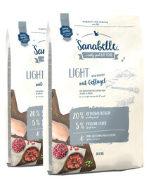 SANABELLE Light Drůbeží 2 x 10 kg