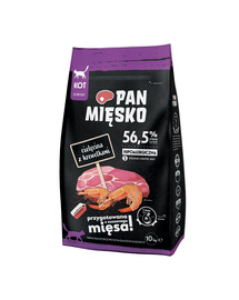 PAN MIĘSKO Telecí maso s krevetami S 10 kg