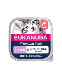 EUKANUBA Grain Free Kitten Lososová paštika pro koťata 85g