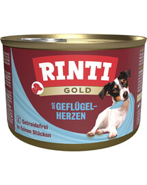 RINTI Gold Poultry hearts Mini s drůbežími srdíčky 185 g