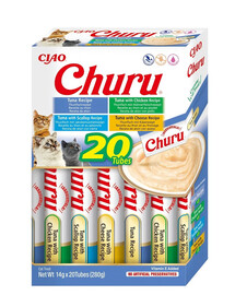 INABA Churu Variety Tuna tuňák pro kočky multibox 20x14 g (280 g)