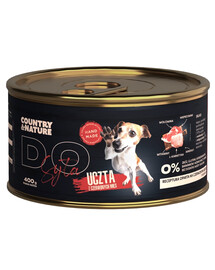 COUNTRY&NATURE Mokré krmivo pro psy s červeným masem 400 g
