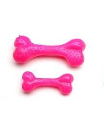 COMFY Zábavná hračka  Mint Dental Bone růžová 8,5cm